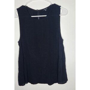 Madewell Tank Top Womens Medium Black Sleeveless Blouse Shirt Viscose FA16